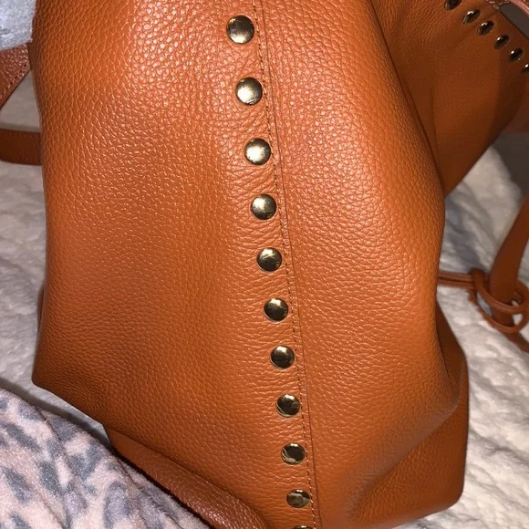 Laggo Remy British Tan Leather studded Tote